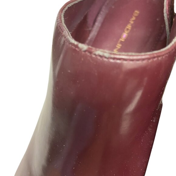 Bandolino Ankle Booties Heeled Burgandy Bocambria Side Zip size 9.5 - Picture 6 of 7